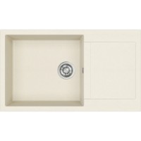 Chiuvetă de bucătărie Aquasanita Helika Tesa SQT104 Blanched almond imaginea #1 — magazin online Desire.md