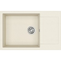 Chiuvetă de bucătărie Aquasanita Helika Tesa SQT105 Blanched almond imaginea #1 — magazin online Desire.md