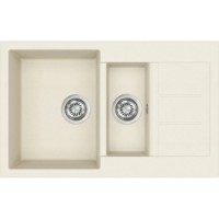 Chiuvetă de bucătărie Aquasanita Helika Tesa SQT151 Blanched almond imaginea #1 — magazin online Desire.md
