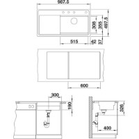 Chiuvetă de bucătărie Blanco Zenar XL 6S-FM (524085) imaginea #2 — magazin online Desire.md