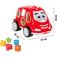 Sortator Pilsan Smart Shape Sorter Car Red (03187) imaginea #2 — magazin online Desire.md