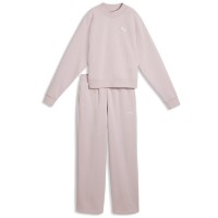 Costum sportiv damă Puma Loungewear Sweat Suit Comfort Fl Cl Misty Pink, s.XL