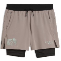 Pantaloni scurți pentru bărbați Puma x Hyrox Pwrmode 2in1 Mouse Gray, s.XL imaginea #1 — magazin online Desire.md