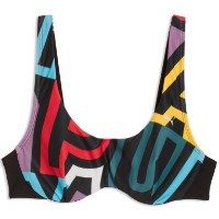 Sutien de baie Puma Printed Swim Bra Multi Colour, s.S