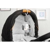 Jucărie pentru pătuturi si carucioare Sensillo  Elephant Black/White 8274 (Z-033) imaginea #2 — magazin online Desire.md