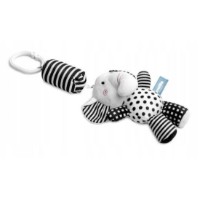 Jucărie pentru pătuturi si carucioare Sensillo  Elephant Black/White 8274 (Z-033) imaginea #3 — magazin online Desire.md