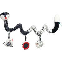 Jucărie pentru pătuturi si carucioare Sensillo  Fox Black/White 124 (Z-0350)