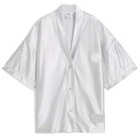 Женская рубашка Puma Jer-She Baseball Jersey Feather Gray, s.XL