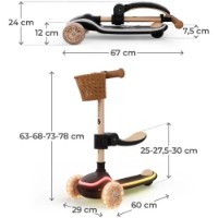 Trotinetă KinderKraft Raket Up Beige (KRRAUP00BEG0000) imaginea #2 — magazin online Desire.md