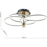 Lustră Flitz Leuchten Lira BK FL6022-C imaginea #3 — magazin online Desire.md