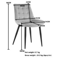 Marfa despreciata! Scaun Xenos James Light Beige imaginea #2 — magazin online Desire.md