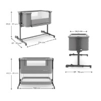 Leagăn Kinderkraft Nestee Grow 2 Dark Grey (KLNEEGR2DGR0000) imaginea #10 — magazin online Desire.md