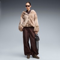 Geacă pentru dame Puma Street Glam Highloft Fleece Mouse Gray, s.S imaginea #5 — magazin online Desire.md