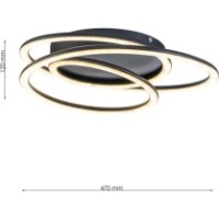 Plafonieră Flitz Leuchten Nexus BK FL6024-C imaginea #3 — magazin online Desire.md