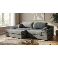 Canapea de colț Sofyno Atlas Silk Rosa 14 Gray (022178) imaginea #3 — magazin online Desire.md
