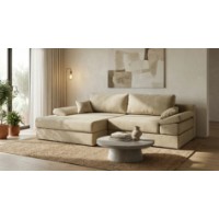 Canapea de colț Sofyno Atlas Silk Rosa 18 Cream (022176) imaginea #4 — magazin online Desire.md