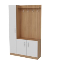 Antreu Hanah Home Naturel Teak White imaginea #3 — magazin online Desire.md