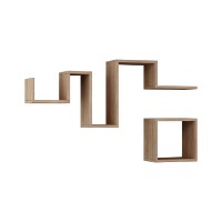 Комплект навесных полок Hanah Home Follow Oak фото №2 — интернет-магазин Desire.md