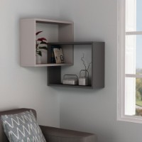 Настенная полка Hanah Home Ring Light Mocha Anthracite