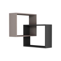 Настенная полка Hanah Home Ring Light Mocha Anthracite фото №2 — интернет-магазин Desire.md