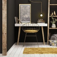 Masa de birou Hanah Home Veronika White