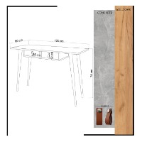 Masa de birou Hanah Home Soomin imaginea #4 — magazin online Desire.md
