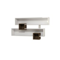Настенная полка Hanah Home Karen Walnut White фото №4 — интернет-магазин Desire.md
