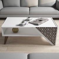 Măsuţă cafea Hanah Home Beril White imaginea #2 — magazin online Desire.md