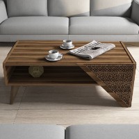 Măsuţă cafea Hanah Home Beril Walnut imaginea #2 — magazin online Desire.md