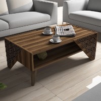 Măsuţă cafea Hanah Home Beril Walnut imaginea #3 — magazin online Desire.md