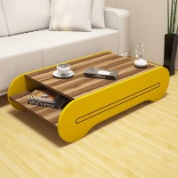 Măsuţă cafea Hanah Home Cool Walnut Yellow
