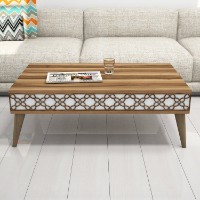 Măsuţă cafea Hanah Home City Walnut White imaginea #2 — magazin online Desire.md