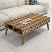 Măsuţă cafea Hanah Home City Walnut Cream imaginea #1 — magazin online Desire.md