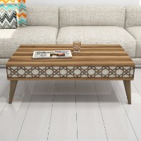 Măsuţă cafea Hanah Home City Walnut Cream imaginea #2 — magazin online Desire.md