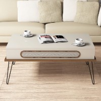 Măsuţă cafea Hanah Home Ekol Cream imaginea #2 — magazin online Desire.md