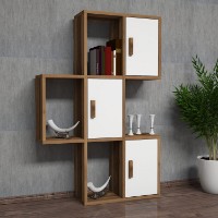 Настенная полка Hanah Home Flora Walnut White фото №4 — интернет-магазин Desire.md