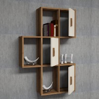 Raft de perete Hanah Home Flora Walnut Cream imaginea #2 — magazin online Desire.md