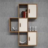 Raft de perete Hanah Home Flora Walnut Cream imaginea #3 — magazin online Desire.md