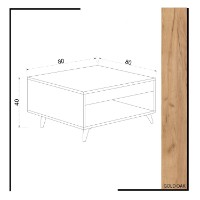 Журнальный столик Hanah Home Silla фото №5 — интернет-магазин Desire.md