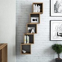 Set rafturi de perete Hanah Home Box Walnut imaginea #2 — magazin online Desire.md