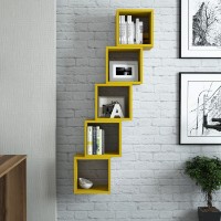 Комплект навесных полок Hanah Home Box Yellow фото №2 — интернет-магазин Desire.md