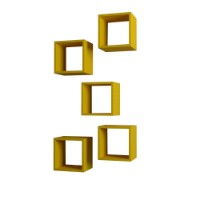 Комплект навесных полок Hanah Home Box Yellow фото №4 — интернет-магазин Desire.md