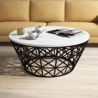 Журнальный столик Hanah Home Stil Metal Ferforje White