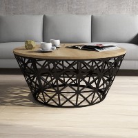 Журнальный столик Hanah Home Stil Metal Ferforje Oak фото №2 — интернет-магазин Desire.md