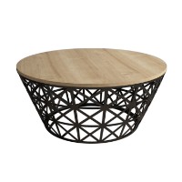 Журнальный столик Hanah Home Stil Metal Ferforje Oak фото №4 — интернет-магазин Desire.md