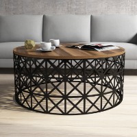 Журнальный столик Hanah Home Selin Metal Ferforje Walnut фото №2 — интернет-магазин Desire.md
