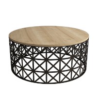 Журнальный столик Hanah Home Selin Metal Ferforje Oak фото №4 — интернет-магазин Desire.md
