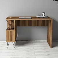 Masa de birou Hanah Home Extra Walnut imaginea #2 — magazin online Desire.md