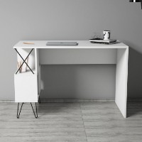 Masa de birou Hanah Home Extra White imaginea #2 — magazin online Desire.md