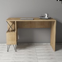 Masa de birou Hanah Home Extra Oak imaginea #2 — magazin online Desire.md